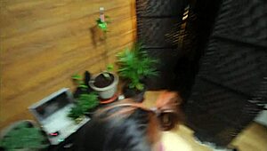 Native American teen with big tits gets rough interracial pounding by personal trainer's big black cock