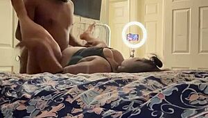 He breeds his pregnant girlfriend from angle two