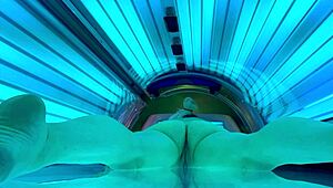 hey babe, watch veronica's tanning bed pussy orgasm up close on hidden cam