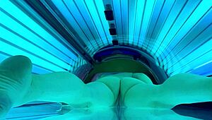 hey babe, watch veronica's tanning bed pussy orgasm up close on hidden cam