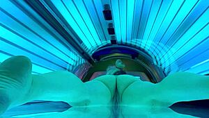 hey babe, watch veronica's tanning bed pussy orgasm up close on hidden cam