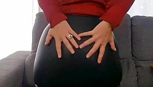 a mature woman who loves wearing leather in this hot compilation