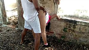 Modern Stepmom Fucked Hard by Stranger Uncle in Jungle Public Anal Assfucking!