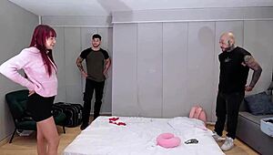 hot latina meets eager neighbors for neighborhood welcome