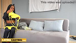 afro latina milf's big booty slammed hard at pov casting
