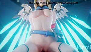 overwatch mercy milf gets hentai fucked in 3d glory 😈💥