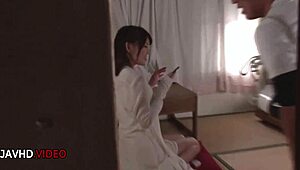 yua ariga leads the scene as the bold amateur in this japanese oral encounter