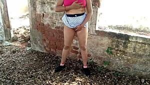 Modern Stepmom Fucked Hard by Stranger Uncle in Jungle Public Anal Assfucking!