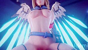 overwatch mercy milf gets hentai fucked in 3d glory 😈💥