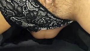 WOW MILF WIFE in lingerie spreads for homemade CASTING with MONSTER COCK!