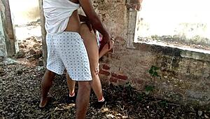 Modern Stepmom Fucked Hard by Stranger Uncle in Jungle Public Anal Assfucking!