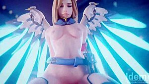 overwatch mercy milf gets hentai fucked in 3d glory 😈💥