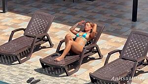 i cant believe my stepson jerks off watching me sunbathe in this tiny dress