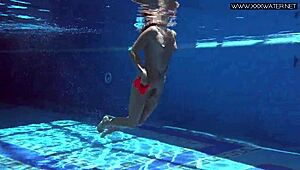 damn mary kalisy that russian hottie looks fire by the pool nude