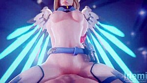overwatch mercy milf gets hentai fucked in 3d glory 😈💥