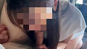 Early Morning Park Car Sex Licking Dick Till Cum Inside