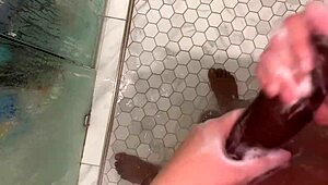 STEPSISTER'S TIGHT ASS TAKES HUGE STEPBRO COCK IN SHOWER!