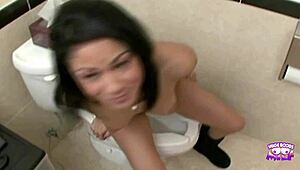 this super bitch with big tits and clit proves she's built for dirty doggystyle and muff diving