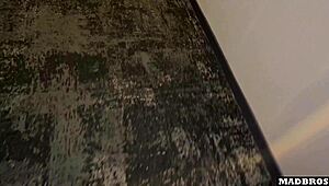 belgian slut moans from anal dp behind brother's back 😈🍆