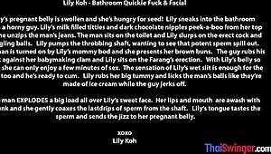 Pregnant Amateur Asian Lily Koh Blowjob Fucks POV Hormones Raging Hardcore Thai