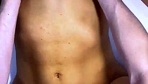 cute teen girlfriend sneaks kitchen kiss with stepdad and bestie turns creampie fuck