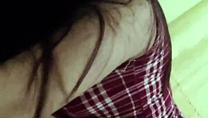 Girlfriend texts husband lies while I pound her tight pussy from behind