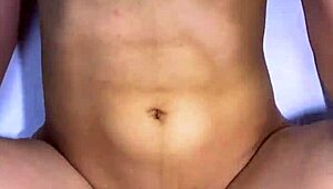 cute teen girlfriend sneaks kitchen kiss with stepdad and bestie turns creampie fuck