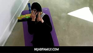 hijab teen destiny cruz sucks fucks trainer post workout