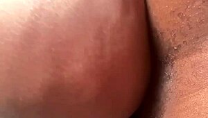 Huge ass ebony milf dominates skinny teen wife with monster black cock lick