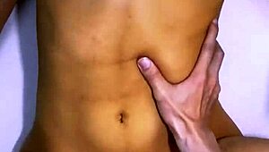 cute teen girlfriend sneaks kitchen kiss with stepdad and bestie turns creampie fuck