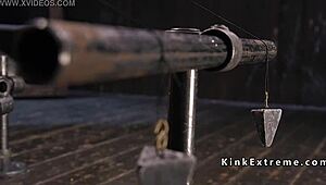 i'm gagged tight in bondage and she fists me deep