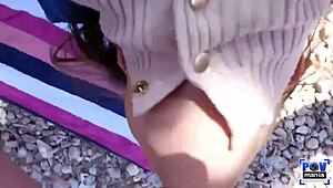 sailor luna eyes miles long's huge cock for park blowjob
