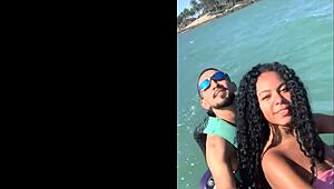 naughty young brazilian ditches hubby to fuck instructor on jetski