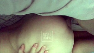 Dad leaves and i fuck cute half-sister's tight pussy creampie