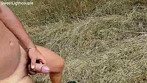handsome muscular guy strokes big cock naked in public park 🍆🌳