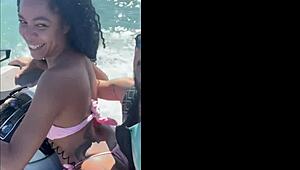 naughty young brazilian ditches hubby to fuck instructor on jetski