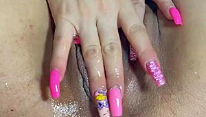 damn, this hot colombian milf blonde fingers her soaked pussy and squirts wildly on cam