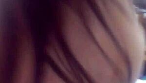 slutty stepdaughter strips naked teases daddy with tiny tits handjob then rides cock reverse cowgirl