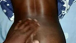 Damn ebony girlfriend creams hard bending over my big cock doggystyle