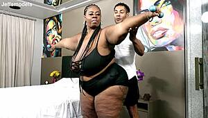 Humongous Ebony Plumper Thammy Leviemont Takes Massive BBC JM1372