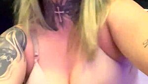 Gym babe's sweaty shirt clings as wet pussy drips down her thighs