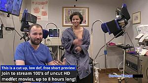 dr tampa gives neighbor rebel wyatt her first gyno exam backstage