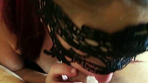 She gulps down my huge cock during lunch break swallow