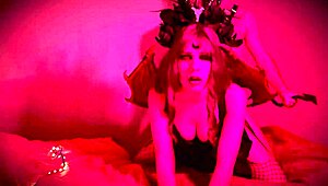 Homemade Halloween Sex With Sexy Demon Girl