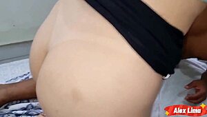 Caught Tais masturbating fucked her ass and pussy