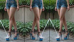 Messy Cumshots Blast High Heels Legs Feet On Hot Public Plateaus Everywhere