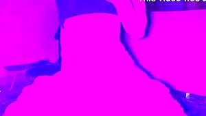 Lonely best friend gets horny and plays with her tight ass up close