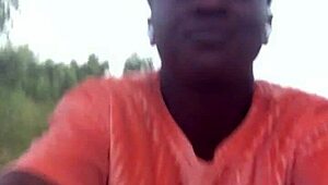 damn, this crazy bitch twerks her ass naked in the forest