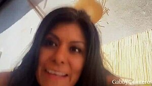 Watch MexiMilf Gabby Quinteros Toy Her Big Clit To Orgasm In Lingerie?