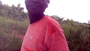 damn, this crazy bitch twerks her ass naked in the forest